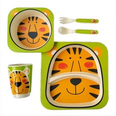 Посуд бамбуковий дитячий "Тигр" 